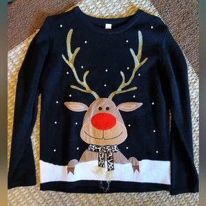 Reindeer Pearl Christmas Sweater